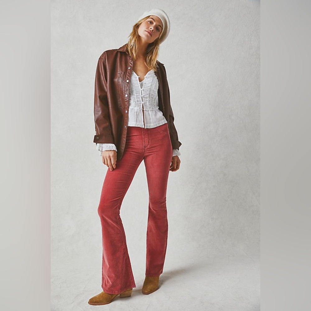 Free People NWT Pull On Corduroy Flare, size 24
